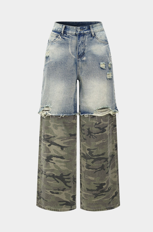 Cargo Print Jeans